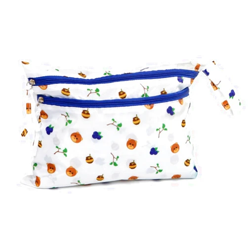 melii Waterproof Wet & Dry Bag with Handle, for Wet Bathing Suits, Diapers and Potty Training and Dishes (Bear)