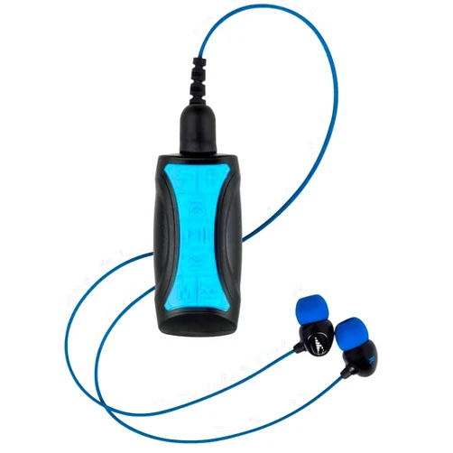 H2O Audio Stream 3 PRO and Surge S+ Earbuds - Underwater Streaming Music Waterproof MP3 Player for Swimming with Bluetooth and Short Cord Underwater Headphones with Superior Sound Quality (Blue)