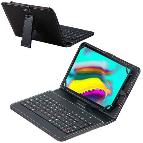 Navitech Black Keyboard Case Compatible with OYU 10 inch Android Tablet
