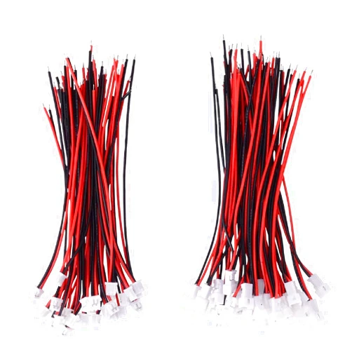 YP Letool 30 Pairs JST 1.25mm 2 Pin Micro Male Female Connector Plug with Red Black Wire Cable 80mm