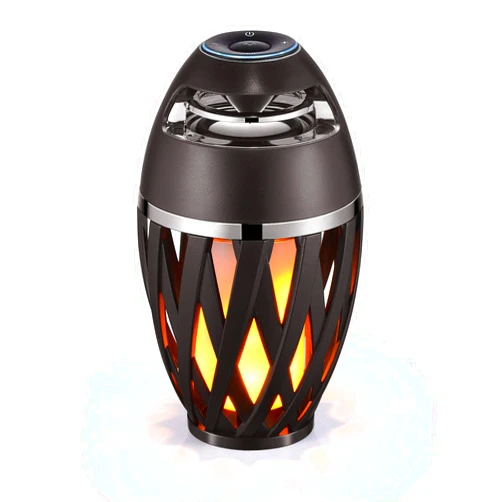 Vistatech Led Flame Speaker Bluetooth Speaker,Dancing Flames Outdoor Indoor Portable Bluetooth Speaker &Torch Atmosphere Light USB