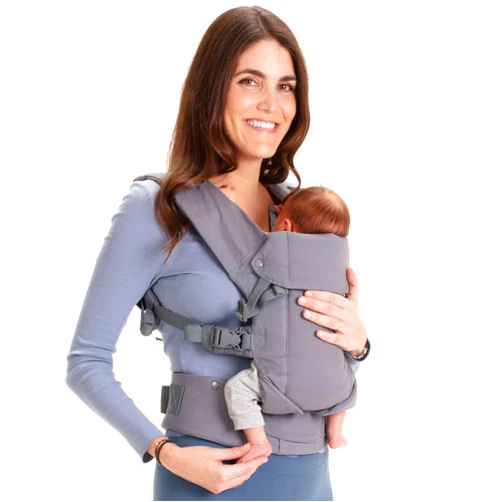 Beco Baby Carrier Gemini Newborn to Toddler-Front, Back and Hip Seat Carrier,Baby Carrier Backpack & Baby Front Carrier with Adjustable Seat,Ergonomic Baby Holder 7-35lbs (Grey)
