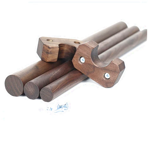 GQQGSHOP 1 PCS Wooden Round Wardrobe Closet Rod, Premium Closet Pole for Hanging Clothes, Wardrobe Cross-bar Clothes Hanging Rods Natural Wood Wardrobe Closet Rod with End Supports for Closet Storage(D3cm/1.18