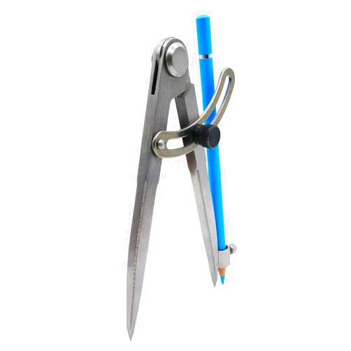 ZLKSKER 6/8/10 inch Professional Woodworking Compass with Pencil Holder & Lockable Wing, Geometry & Drafting Compass for Carpenter (6 inch)