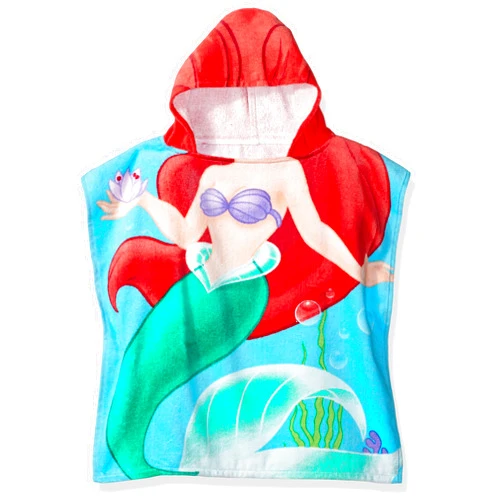 Jay Franco Disney Little Mermaid Ariel Cotton Hooded Towel