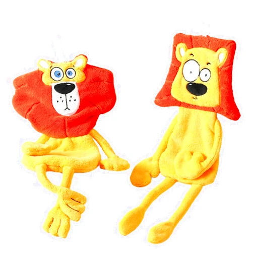 Yoohspoe 2pc Quick-Dry Hanging Decorative Funny Hand Towels for Kitchen and Bathroom - Cute Lion Washcloths Face Towels for Animal Lovers! (Golden-Lion)