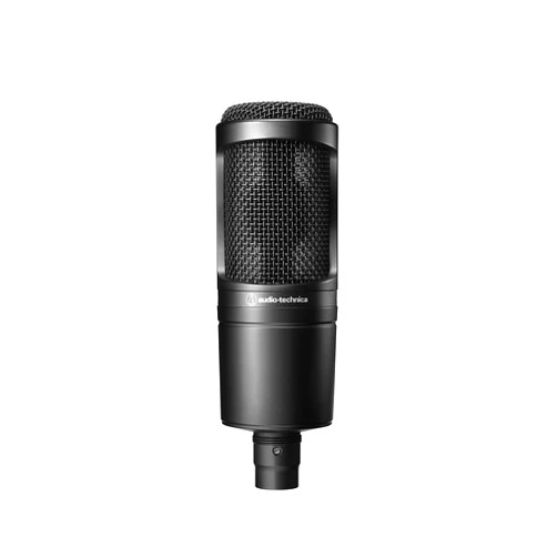 Audio-Technica AT2020 Cardioid Condenser Studio XLR Microphone, Ideal for Project/Home Studio Applications