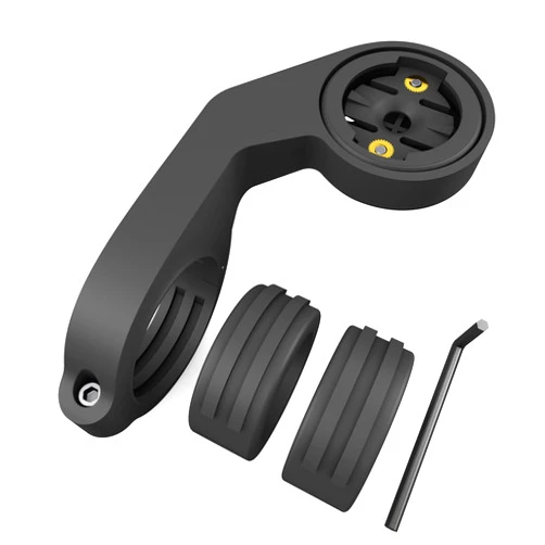 IIISOGNO Flush Out-Front Bike Mount for Garmin Edge, Plastic Extended Cycling Handlebar GPS Computer Mount for Edge 1050/1040/1030/1000,840/830/820/810/800,540/530/520/510/500,200/130/25/20,Explore 2,Touring