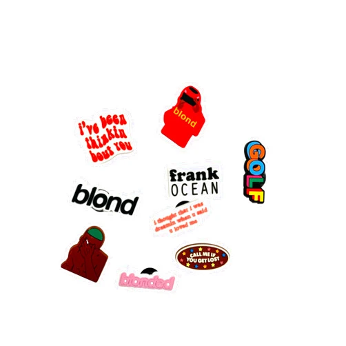 ONDEMAND GLOBAL 9PC Singer Shoe Charms Compatible with Crocs Frank Ocean Music Fans Blond Thinking About You