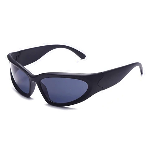 ADE WU Wrap Around Fashion Sunglasses for Women Men Trendy y2k Swift Oval Futuristic Rave Sun Glasses Goggles