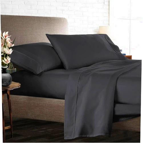 Dee's Collection Luxury 4 Piece Egyptian Cotton Sheets Twin Size - 800 Thread Count, 100% Cotton Sheets, 15