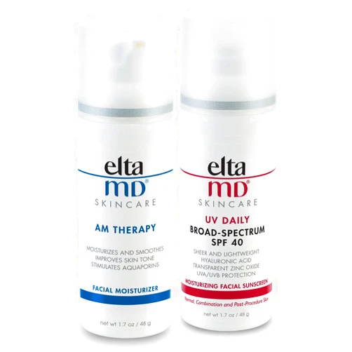 EltaMD UV Daily Facial Sunscreen Broad-Spectrum SPF 40 with Therapy Facial Moisturizer, Oil-free, Lightweight, Fragrance-free, Dermatologist-Recommend