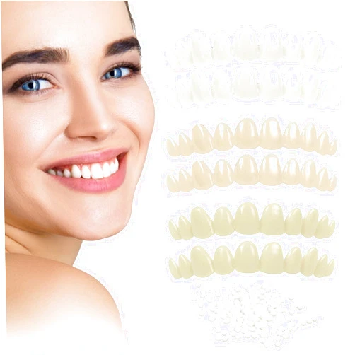 WALEJUC Tooth Repair Kit，Temporary Natural Shade for Filling The Gap, Moldable Thermal Beads Replacement Kit Replace The Missing or Broken Tooth-6PCS-D20