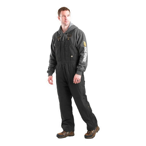 Berne Men's Heartland Insulated Washed Duck Bib Overall