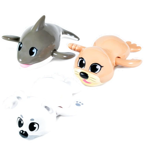 Tub Works® Wind Up Swimming Baby & Toddler Bath Toys, Arctic 3 Pack | Wind Arms & Watch Them Swim! | Interactive Baby Bath Toys | Ideal Bathtub Toys, Baby & Toddler Pool Toys or Water Table Toys