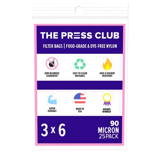 The Press Club 90 Micron | Premium Nylon Tea Filter Bags | 3