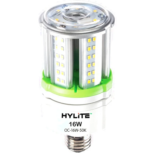 HyLite LED Lighting 16W High Performance LED Omni-Cob Lamp, 360º, (~70W HID), 50K, 2400 lm, 100~277V for Commercial Industrial Lighting Warehouse High Bay Light Fixture Garage Workshop, White