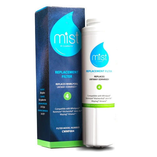 Mist UKF8001 Filter 4 Replacement for Maytag, Whirlpool Filter 4 Everydrop EDR4RXD1, 4396395, Kenmore 46-9005, RWF0900A Refrigerator Water Filter (1 Pack)
