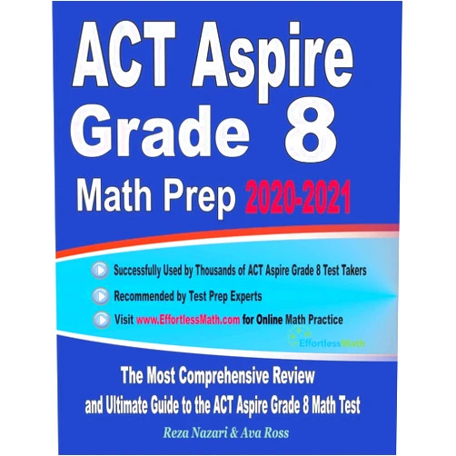 Reza Nazari,Ava Ross ACT Aspire Grade 8 Math Prep 2020-2021: The Most Comprehensive Review and Ultimate Guide to the ACT Aspire Math Test