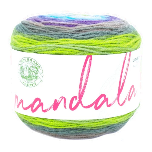 Lion Brand Yarn Mandala Yarn, Multicolor Yarn for Crocheting and Knitting, Craft Yarn, 1-Pack, Ghidorah