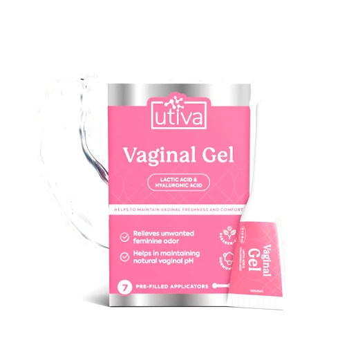 Szio+ Utiva Vaginal Gel - 7-Prefilled Applicators to Help Maintaining Natural Acidity & Increasing Vaginal Moisture to Alleviate Dryness & Discomfort