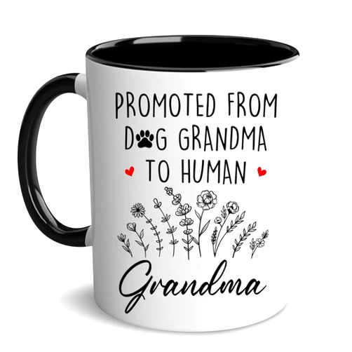 WHIDOBE Grandma Gift Mug - Christmas Gift For Grandma - New Baby Reveal Gift For Grandma - Grandma To Be From Daughter - Pregnancy Announcement Gift - Gift For Women, New Grandmother, Future Grandma