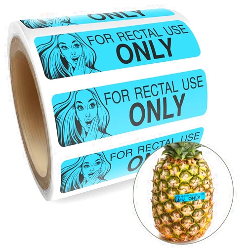 MESS Rectal Use Only Stickers - Funny Gag Gifts for Adults - Pranks for Adults (200/Roll 1.5