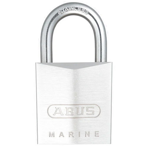 ABUS 75IB/30 Marine Grade Chrome Plated Brass Padlock, Stainless Steel Shackle, Keyed Different