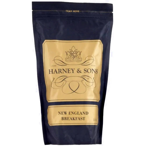 Harney & Sons New England Breakfast Tea, black tea infused with maple flavor, 16 Oz