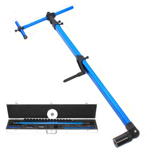 CRYBY High Precision Aluminum Alloy Two-Dimensional Measuring Gauge Ruler, Auto Body Measuring Tape Car Body Shop Frame Machine, Universal Automobile Body Frame Repair Measurement Maintenance Tool