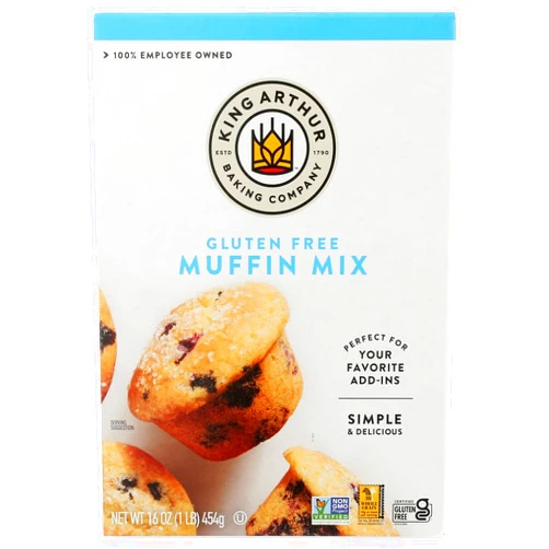 King Arthur Flour Vanilla Muffin Base Gluten Free Muffin Mix 16 Oz (Pack of 2)