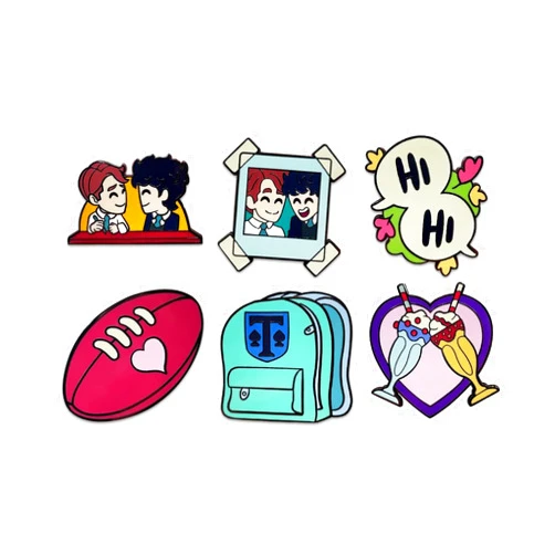 Youtooz Heartstopper Pin Set, Official Licensed Heartstopper Pins, Collectors Box Includes 6 Pins By Youtooz Heartstopper Collection
