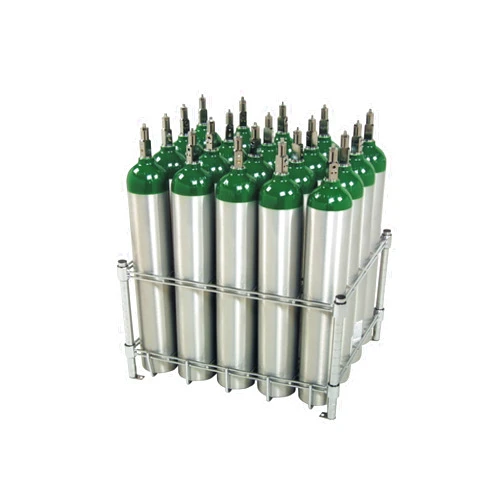 W.T. Farley Inc Stack & Rack Oxygen Tank Storage Rack - Holds 20 E Size Cylinders