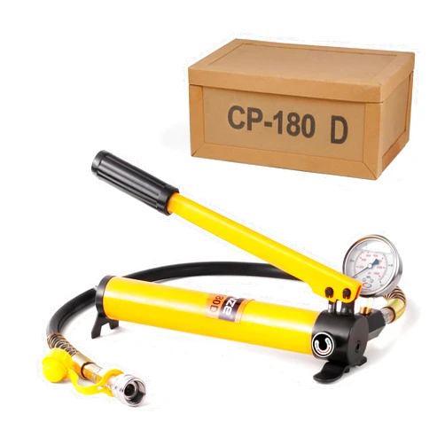 MMNZE Hydraulic Hand Pump CP-180/CP-700 High Pressure Portable Manual Hydraulic Pump Hydraulic Lifting Cylinder Jack Pump with Pressure Oil Gauge