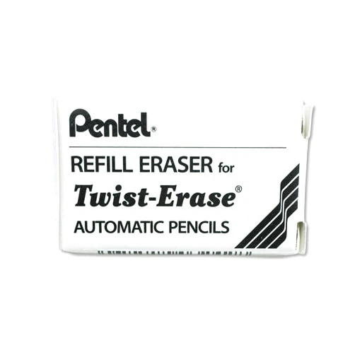 Pentel E10 Eraser Refills, E10, 3/Tube