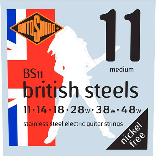 Rotosound BS11 British Steel Electric Guitar Strings (11-48)