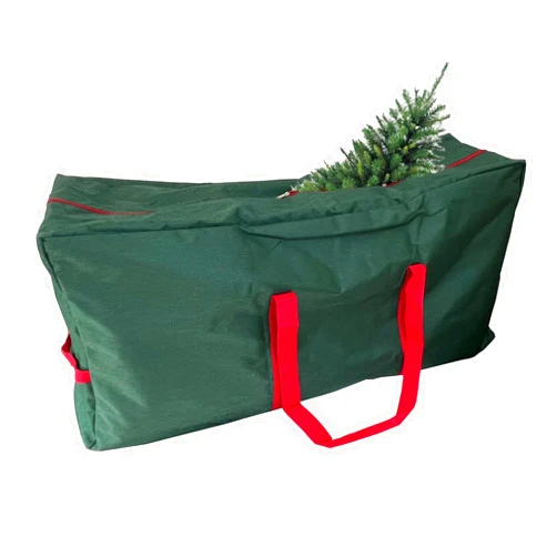 XXXLION Christmas Tree Storage Bag, Christmas Ornaments Storage Bag Fits Up to 7.5 Feet Short Christmas Tree, Holiday Artificial Tree Storage Case with Strong Zippers & Carrying Handles