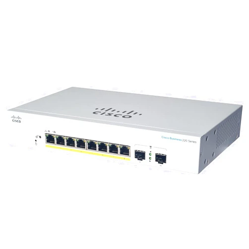 Cisco Business CBS220-8P-E-2G Smart Switch | 8 Port GE | PoE | 2x1G SFP | 3-Year Limited Hardware Warranty (CBS220-8P-E-2G-NA)