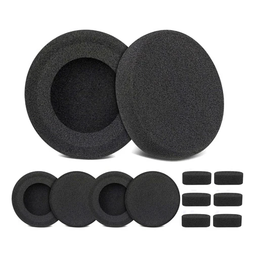 SOULWIT 6Pcs Replacement Earpads for Koss Porta Pro, KSC11, KSC17, KSC75 Headphones, Soft and Durable Sponge Ear Pads Cushions with High-Density Foam - Black