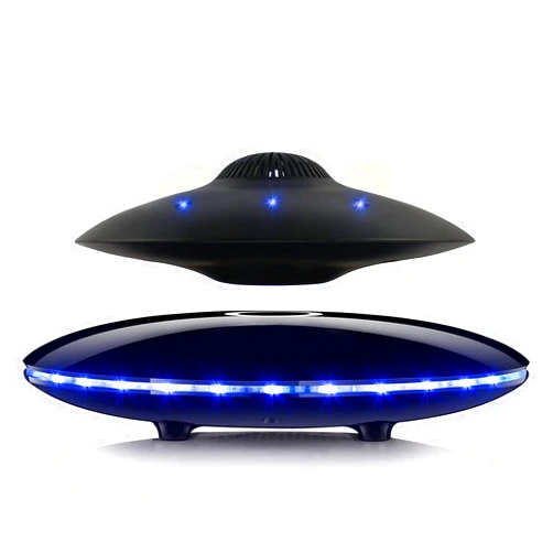 RUIXINDA Magnetic Levitating Bluetooth Speaker, Levitating UFO Speakers with LED Lights, 360 Degree Rotation,Wireless Floating Speakers for Home Office Decor Cool Tech Gadgets,Creative Gifts