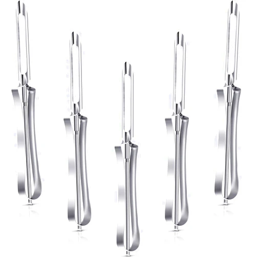Mudder Stainless Steel Peeler Kitchen Vegetable Peeler Fruit Vegetable Peeler Rotary Peeler for Home Kitchen Carrots Potatoes Peeling Tools(5 Pieces)