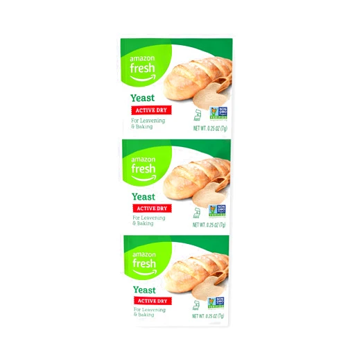 Fresh Amazon Fresh, Active Dry Yeast, 0.75 Oz, (Pack of 3)