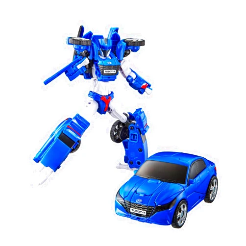 TOBOT NEW TOBOT, SMART TOBOT Y, Youngtoys Transforming Collectible Vehicle to Robot, Heroes Animation Character Toys for Kids 3 and up Transform Toys Cars, Medium Size 6-inch