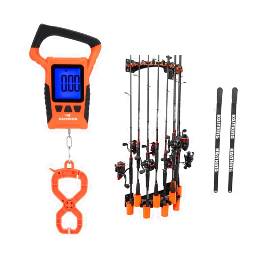 KastKing Fish Scale, WideView Floating Waterproof Digital Scale and Fishing Rod Rack