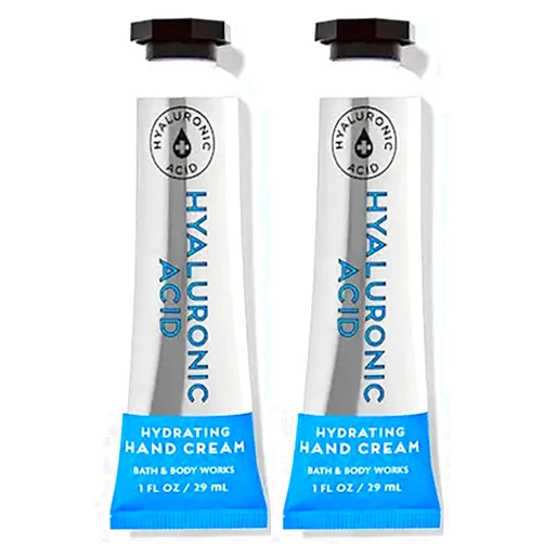 Bath & Body Works Hyaluronic Acid Hydrating Hand and Body Cream 1.0 Fluid Ounce, 2-Pack (Hyaluronic Acid)