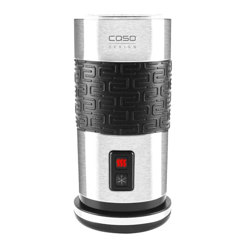 Caso Design Fomini Crema Inox Electric Milk Frother, Non-Stick Stainless Steel Hot or Cold Frother Perfect for Making Hot Chocolate, Lattes, Macchiatos, and Cappuccinos