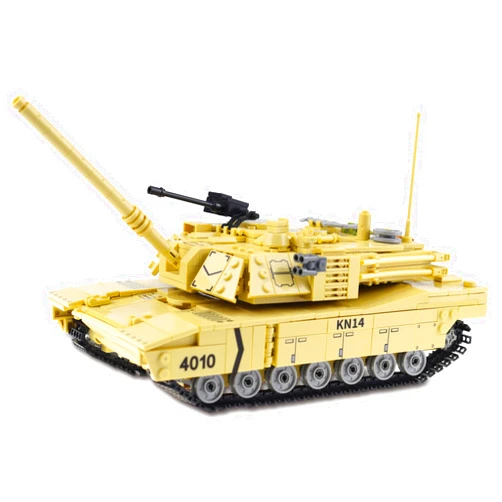 Gonli Military Building Toys for Kids 1053 Pieces US Army M1A2 Main Battle Tank Building Blocks Bricks WW2 Army Tank Model Kits