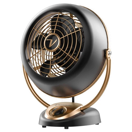 Vornado VFAN Alchemy Vintage Fan | Retro Metal Air Circulator for Cooling & Decor | 5 Speeds, Adjustable Tilt | Gunmetal