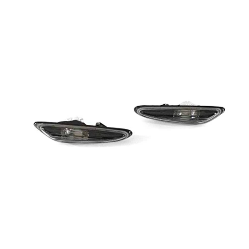 REVi MotorWerks Smoke Fender Side Marker Light Set by DEPO Fit 2002-2005 BMW E46 4D Sedan / 5D Wagon