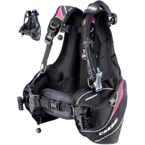 CRESSI Travelight Lightweight BCD (Black/Pink, Large)